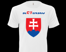 Tričko Slovensko - biele