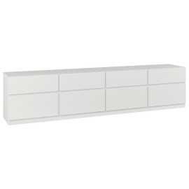 MID.YOU NÍZKA KOMODA, biela, 225/52,5/40 cm.