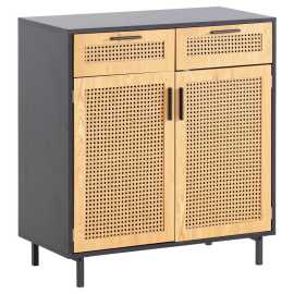 Livetastic ŠIROKÁ KOMODA, čierna, 80/86,5/40 cm.