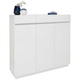 Xora SKRINKA NA TOPÁNKY, biela, 135/123/35 cm.