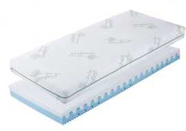 Zdravotný matrac economy - studená pena - - 80 x 200cm.

 

Poťahová látka ALOE VERA

Poťah s postupným uvoľňovaním výťažku Aloe Vera zabezpečuje pre ľudský organizmus blahodarné účinky a má pozitívny vplyv na pokožku.
Aromatický enzým má aj antibakteriálne účinky a potláča telesné pachy.

 

 

Pri výbere matraca zakliknite požadovaný rozmer.

 

V prípade atypického rozmeru matraca uveďte do poznámky požadovaný rozmer.