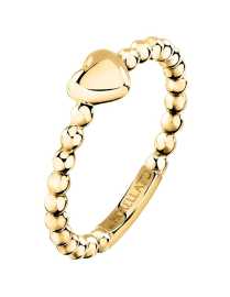 Morellato Nežný pozlátený prsteň so srdiečkom Talismani SAIX29 56 mm.