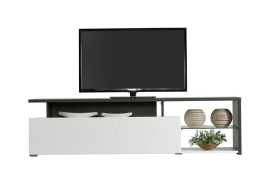 Televízny stolík alaric - biela/dub čierny.

 

Horná doska stolíka nájde využitie ako stojan pod televízor.

 

Televízny stolík Alaric v inom farebnom prevedení nájdete nižšie v súvisiacich produktoch spolu s ďalšími tipy na nábytok do obývacej izby.