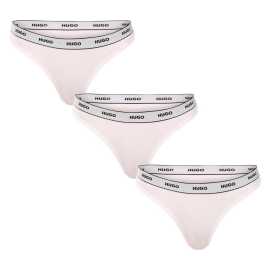 3PACK String femme HUGO blanc (50545680 100) S.
Le tanga HUGO pour femme allie un design moderne et épuré à un grand confort.
Matière souple pour un confort naturel
Le string HUGO est fabriqué en coton doux et respirant avec de l'élasthanne.
Le style moderne et minimaliste sera apprécié par toutes les femmes
Le design élégant aux lignes épurées est complété par une ceinture élastiquée distinctive portant le logo de la marque, qui confère au string un look sportif moderne.
Pourquoi choisir les tongs HUGO

Matière en coton de première qualité avec élasthanne : Doux, confortable et flexible.
Caoutchouc tissé de marque : Un détail élégant qui tient bien la route.
Design épuré et intemporel : Idéal pour tous les jours et les occasions spéciales.

La marque HUGO - pour un style assuré et moderne
HUGO fait partie d'une marque de mode de renommée mondiale axée sur le style moderne, la qualité et l'originalité.
Comment entretenir les tongs HUGO pour femme ?
Pour conserver l'aspect et la qualité de votre string le plus longtemps possible, nous vous recommandons :

Blanchisserie : Laver à 40 °C, de préférence à l'envers, pour prolonger la durée de vie des couleurs et du caoutchouc.
Séchage : Ne les mettez pas dans le sèche-linge - séchez-les à l'air libre.
Repassage : Il est possible d'utiliser une température plus basse pour le coton, mais évitez de repasser sur un élastique.

Conseil : Devenez un expert de l'entretien de la lingerie les conseils de notre article et donnez à vos pièces préférées le soin qu'elles méritent.