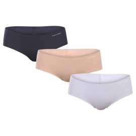 3PACK ženske spodnje hlačke Calvin Klein brezšivne večbarvne (QD3559E-31K) XL.