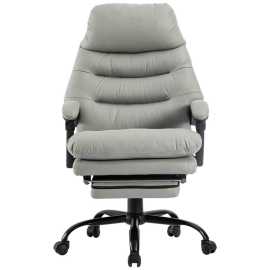 MID.YOU KANCELÁRSKE KRESLO, mikrovlákno, sivá, čierna.