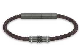 Police Pánsky náramok z hnedej kože Ryder PEAGB0036202.