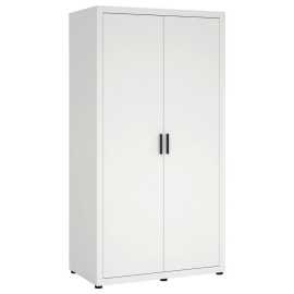 MID.YOU SKRIŇA S OTOČNÝMI DVERAMI, biela, 105,1/200,9/59,8 cm.