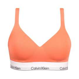Dámska podprsenka Calvin Klein oranžová (QF8500-YTS) L.
Doprajte si dokonalé spojenie pohodlia, funkčnosti a nadčasového dizajnu s touto dámskou podprsenkou Calvin Klein.
Príjemný materiál, ktorý sa dobre nosí
Podprsenka je vyrobená z kvalitnej zmesi bavlny, modalu a elastanu.
Moderný strih s dôrazom na detail
Športovo ladený strih s prekríženými ramienkami na chrbte a bez zapínania ponúka nielen zaujímavý dizajnový prvok, ale aj vynikajúcu oporu a pohodlie pri nosení.
Prečo by ste mali vyskúšať podprsenku Calvin Klein

Prémiová zmes materiálov: Jemná na dotyk, pružná a priedušná pre celodenné pohodlie.
Pohodlný športový strih bez zapínania: Ideálny na každodenné nosenie aj ľahkú fyzickú aktivitu.
Štýlový dizajn s ikonickým logom Calvin Klein: Minimalistický vzhľad, ktorý nikdy nevyjde z módy.

Spodná bielizeň Calvin Klein milujú ľudia po celom svete
Pánska spodná bielizeň Calvin Klein patrí medzi stálici módneho priemyslu.
Ako sa starať o podprsenku
Aby ti podprsenka vydržela dlouho ako nová, odporúčame dodržiavať nasledujúce pokyny na údržbu.

Pranie: Podprsenku perte šetrne na 30 ° C, ideálne v ochrannej kapse na jemnú bielizeň.
Sušenie: Podprsenku v žiadnom prípade nedávaj do sušičky.
Žehlenie: Podprsenku nežehli.

Tip: Nájdenie správneho spodného prádla, ktoré vám perfektne sedí, je niekedy náročné.