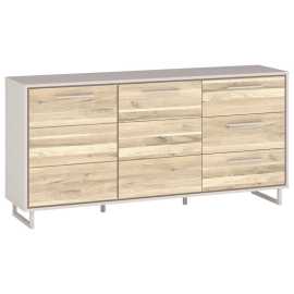 Livetastic KOMODA, dub, kašmírová, dub bianco, 163/79/40 cm.