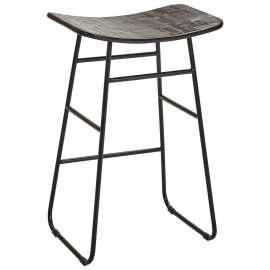 Carryhome BAROVÁ STOLIČKA, čierna, tmavohnedá.