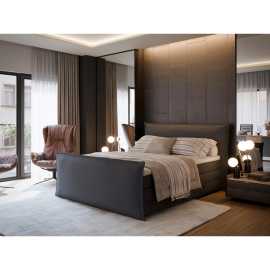 MID.YOU BOXSPRINGOVÁ POSTEĽ, 160/200 cm, sivá.