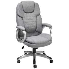 MID.YOU OTOČNÁ STOLIČKA, fleece, svetlosivá.