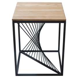 Boxxx PRÍRUČNÝ STOLÍK, divoký dub, čierna, divoký dub.