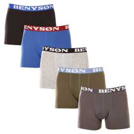 5PACK Boxers para homem Benysøn multicolorido (4002) M.