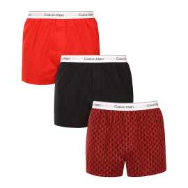 3PACK moške široke boksarice Calvin Klein večbarvne (NB4267-2VH) S.