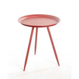 PRÍRUČNÝ STOLÍK, červená.