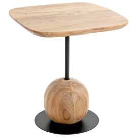 PRÍRUČNÝ STOLÍK, akácia, čierna, farba akácie.