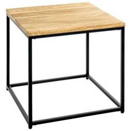 PRÍRUČNÝ STOLÍK, dub, čierna, farba duba.