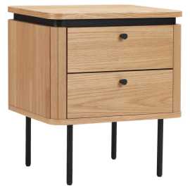 Boxxx NOČNÝ STOLÍK, dub, čierna, farba duba, 48/55/40 cm.