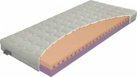 Matrac junior relax 16 - 85x195cm - penová.

vrchný profil: značková pena ELIOCELL s hustotou 28 kg/m3;

spodný profil: značková pena ELIOCELL s hustotou 25 kg/m3;

Dve strany tuhosti: T2 - mäkká a T3 - stredná tvrdosť

 

Pena ELIOCELL
Jej zloženie zaručuje dobré kopírovacie vlastnosti a pevnosť.
KOMFORTNÁ PENA je nový vývojový stupeň vychádzajúci z ELIOCELL pien, ktorý pri zachovaní dlhej životnosti poskytuje o poznanie vyšší stupeň komfortu.

 

Poťah Standard - poťah štandard prešitý s PES vláknom, ktorý je možné prať na 60 °C.
Poťah je prešitý s PES vláknom - gramáž 100 g/m2

 

Pri výbere matraca zakliknite požadovaný rozmer.

 

U matracov širších 160cm, a tiež matracov všetkých atypických rozmerov, sme nútení požadovať od zákazníka zálohu vo výške 20% z ceny. O výške zálohy Vás budeme kontaktovať e-mailom po uskutočnení objednávky maximálne do dvoch pracovných dní.