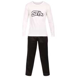 Pánske pyžamo Styx čiernobiele (PDP1061) XXL.
Chcete si dopriať maximálne pohodlie pri spánku a relaxácii doma?
Kvalitné materiály pre maximálne pohodlie
Pánske pyžamo Styx je vyrobené z prvotriednych materiálov, ktoré zaručujú pohodlie počas celej noci.
Pohodlný strih a moderný dizajn
Strih pyžama Styx je navrhnutý pre dokonalé pohodlie.
Prečo si vybrať pánske pyžamo Styx?

Prémiové materiály: Bavlnený satén na nohavice, mäkká bavlna na košeľu.
Pohodlný strih: Voľnosť pohybu a maximálne pohodlie.
Česká výroba: Záruka kvality a podpora lokálnych výrobkov.

Kvalita z Českej republiky - to je spodná bielizeň Styx
Značka Styx má viac ako 30 rokov skúseností s výrobou kvalitnej spodnej a domácej bielizne.
Ako sa starať o pyžamo Styx?

Pranie: Per na 30 °C s jemným pracím prostriedkom.
Sušenie: Najlepšie je nechať ho voľne uschnúť, sušičku radšej vynechajte.
Žehlenie: Pokiaľ je potrebné, žehli naruby na nízku teplotu.

Tip: Staňte sa expertom na údržbu spodnej bielizne vďaka tipom v našom článku a doprajte svojim obľúbeným kúskom starostlivosť, akú si zaslúžia.