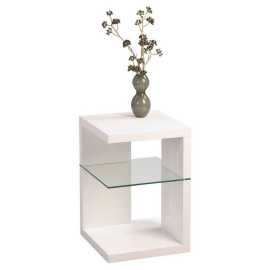 Xora PRÍRUČNÝ STOLÍK, biela.