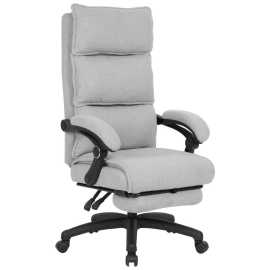Carryhome KANCELÁRSKE KRESLO, látka Teddy, svetlosivá.