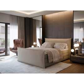 MID.YOU BOXSPRINGOVÁ POSTEĽ, 160/200 cm, krémová.