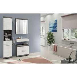 MID.YOU KÚPEĽŇA sivá, biela s vysokým leskom.