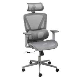 MID.YOU OTOČNÁ STOLIČKA, sieťovina, sivá.