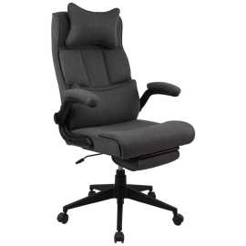 MID.YOU KANCELÁRSKE KRESLO, tkaná textília, tmavosivá.