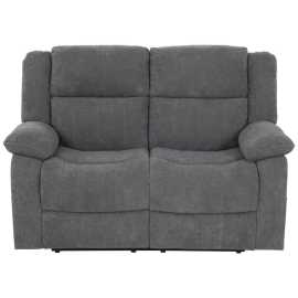 P & B DVOJMIESTNA POHOVKA, textil, sivá.