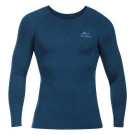 Pánske termo tričko HUSKY MERTEE merino modré (HT0-0978) XL.
Hľadáš funkčnú prvú vrstvu, ktorá ťa zahreje, ale nezaparí?
Merino vlna – prírodný výkon v akcii
Merino vlna je legendárny materiál medzi outdoorovými nadšencami, a právom.
Jednoduchosť, ktorá funguje
Minimalistické prevedenie trička s decentným logom HUSKY na hrudi podčiarkuje technický a čistý vzhľad.
Prečo vyskúšať merino tričko HUSKY

100% merino vlna: Hreje, dýcha, nezapácha.
Priliehavý strih s plochými švami: Bez odrenín a bez obmedzenia pohybu.
Univerzálne použitie: Do hôr, na šport aj do mesta.

HUSKY nielen pre športovcov
Česká značka HUSKY pôsobí na trhu už viac než 20 rokov a za ten čas si získala obľubu outdoorových nadšencov. Z pôvodnej ponuky športových batohov vyrástla na značku špecializujúcu sa na funkčné oblečenie a spodnú bielizeň, ktorá drží krok pri každej aktivite – od vysokohorských expedícií cez rodinné výlety až po náročné pracovné dni.
Ako sa starať o termo tričko z merino vlny
Aby si si svoje obľúbené oblečenie užíval dlho v perfektnom stave, odporúčame dodržiavať tieto pokyny:

Pranie: Per šetrne do 30 °C na program pre vlnu.
Sušenie: Nesuš v sušičke.
Žehlenie: Obvykle netreba.

Tip: Merino vlna patrí medzi najjemnejšie materiály, preto si zaslúži šetrné zaobchádzanie.