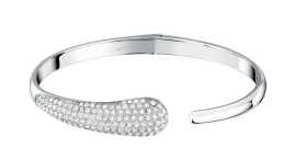 Morellato Pevný oceľový náramok s kryštálmi Design SAYP18 6 cm.