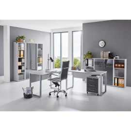 MID.YOU KANCELÁRIA, sivá, antracitová s vysokým leskom,.