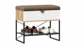 Lavica markus - biely lesk/dub zlatý.

 

Lavica Markus je praktickým prvkom v predsieni.

 

Materiál pre výrobu je lamino, ktorého výhodou je ľahká údržba a dobrá odolnosť proti mechanickému poškodeniu. Rozmery lavice Markus sú 52,2x60x35cm (v, š, h) a je dodávaná v demonte.

 

Všetok nábytok patriaci do kolekcie Markus nájdete nižšie v súvisiacich produktoch.