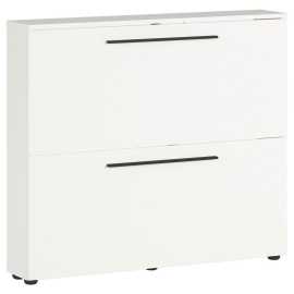 VÝKLOPNÁ SKRINKA NA TOPÁNKY, biela, 100/85/19 cm.