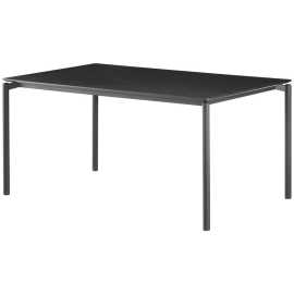 P & B JEDÁLENSKÝ STÔL, čierna, 160/76/90 cm.