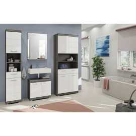 MID.YOU KÚPEĽŇA sivá, biela s vysokým leskom.