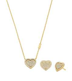 Michael Kors Romantická súprava pozlátených šperkov MKC1756CZSET (náhrdelník, náušnice).