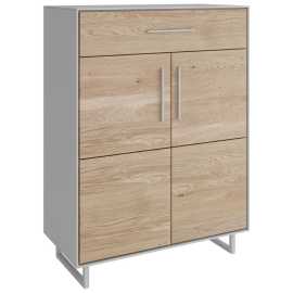 Livetastic SKRINKA NA TOPÁNKY, kašmírová, dub bianco, dub, 82/100/40 cm.