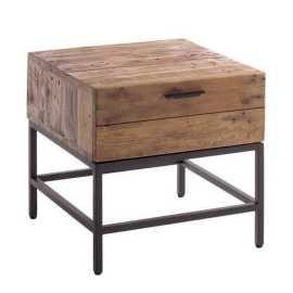 home24 PRÍRUČNÝ STOLÍK, borovica, farba borovice.