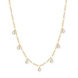 Brosway Trblietavý pozlátený náhrdelník s kryštálmi Symphonia BYM141.