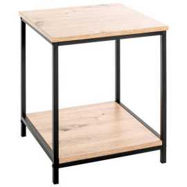 PRÍRUČNÝ STOLÍK, čierna, farba duba.