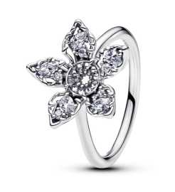 Pandora Strieborný prsteň Demogorgon so zirkónmi Stranger Things 193578C01 58 mm.