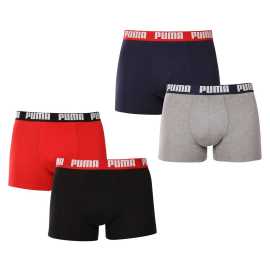 4PACK Herren Klassische Boxershorts Puma mehrfarbig (701227791 003) S.
Genieße die perfekte Kombination aus Komfort und modernem Stil mit den Puma Herren-Boxershorts.
Hochwertiges Material, das Sie nicht im Stich lässt
Die Boxershorts sind aus einer hochwertigen Baumwollmischung mit einem Hauch von Elastan gefertigt, was ihre Weichheit, Atmungsaktivität und Flexibilität garantiert.
Modernes Design und präziser Schnitt für das tägliche Tragen
Das zeitlose, farbenfrohe Design findet seinen Platz in der Garderobe eines jeden stilvollen Mannes.
Warum Puma Boxershorts kaufen

Elegantes und modernes Design: Der minimalistische Look mit bequemem Gummibund verleiht den Boxershorts einen eleganten Stil, der für jeden Mann geeignet ist.
Hochwertiges Material: Eine Mischung aus Baumwolle und Elastan sorgt für Weichheit, Atmungsaktivität und Strapazierfähigkeit, so dass sich die Boxershorts perfekt an Ihren Körper anpassen und lange halten.
Präziser Schnitt und perfekter Halt: Längere Beine sorgen für ausreichende Abdeckung und verhindern ein Scheuern der Oberschenkel.

Puma Unterwäsche passt nicht nur Sportlern
Die Marke Puma ist weltweit für ihre Bekleidung und Unterwäsche bekannt, die von berühmten Sportlern getragen wird.
So pflegen Sie Ihre Puma Boxershorts
Um sicherzustellen, dass Ihre neuen Boxershorts lange halten, empfehlen wir Ihnen, die folgenden Richtlinien zu befolgen.

Wäscherei: Um die Qualität des Materials zu erhalten, empfehlen wir eine Waschtemperatur von maximal 40 °C.
Bügeln: Nicht bügeln, um die elastischen Fasern nicht zu beschädigen.
Trocknen: Es wird nicht empfohlen, einen Wäschetrockner zu benutzen, damit die Boxershorts nicht ihre Elastizität und Form verlieren.

Tip: Die Suche nach Ihrer Lieblingsunterwäsche kann sehr langwierig sein, deshalb möchten wir, dass Ihre Lieblingsstücke lange halten.
