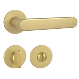 Kľučka Naturel ROUND WC gombík zlatá matná ROUNDROLMWC.