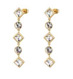 Brosway Dlhé visiace náušnice s kryštálmi Emphasis BEH27.