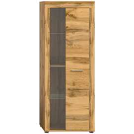 MID.YOU VITRÍNA, dub wotan, 60/159/35 cm.